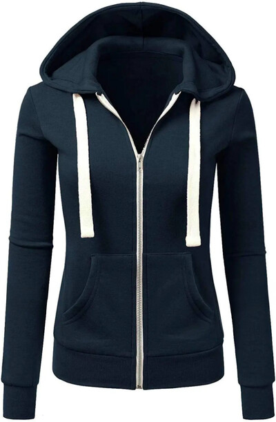 2023 Φθινόπωρο, Χειμερινό Βαμβακερό Αθλητικό Καπέλο Μπραλέτας με φερμουάρ Γυναικείο Παλτό εξωτερικού χώρου Street Trend Άνετο, casual στυλ Μακρύ μανίκι