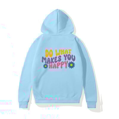 Tehke seda, mis teeb teid õnnelikuks Naiste Pusad, pikkade varrukatega dressipluus Fliisist hiphopist unisex Harajuku meeste kapuutsiga riided Naiste pullover