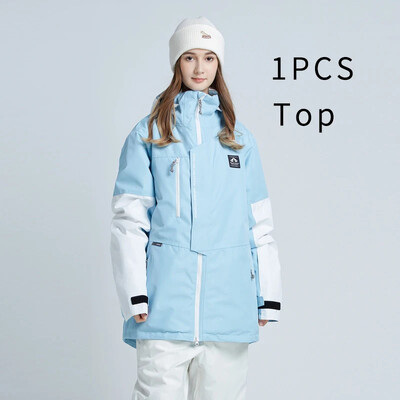 2024 Νέες μπλούζες Γυναικείο μπουφάν για σκι για εξωτερικούς χώρους Ανδρικό Ζεστό αθλητικό μπουφάν Snowboard Αδιάβροχο αδιάβροχο κοστούμι σκι Βαμβακερό παλτό Χειμερινά ρούχα