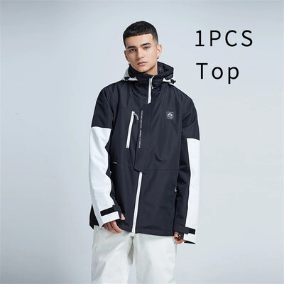 2024 Νέες μπλούζες Γυναικείο μπουφάν για σκι για εξωτερικούς χώρους Ανδρικό Ζεστό αθλητικό μπουφάν Snowboard Αδιάβροχο αδιάβροχο κοστούμι σκι Βαμβακερό παλτό Χειμερινά ρούχα