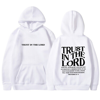 Női európai és amerikai új terméksorozat Letter TRUST nyomtatott férfi és női divatos felső kapucnis kapucnis pulcsi