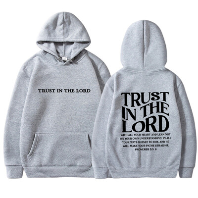 Női európai és amerikai új terméksorozat Letter TRUST nyomtatott férfi és női divatos felső kapucnis kapucnis pulcsi