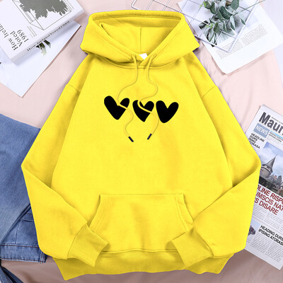 Γυναικείες φόρμες γυναικείας φόρμας κλασικής μόδας Harajuku με κουκούλα Fleece με κουκούλα Crew Neck Casual Hoodie