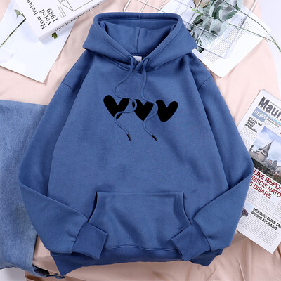 Γυναικείες φόρμες γυναικείας φόρμας κλασικής μόδας Harajuku με κουκούλα Fleece με κουκούλα Crew Neck Casual Hoodie