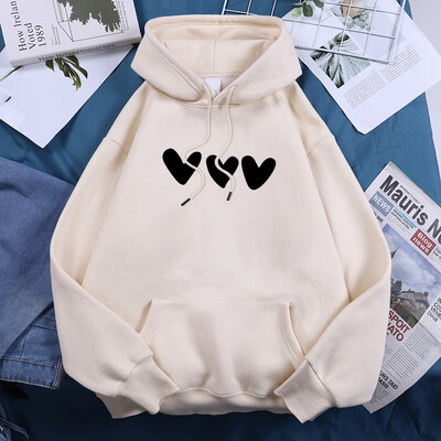 Γυναικείες φόρμες γυναικείας φόρμας κλασικής μόδας Harajuku με κουκούλα Fleece με κουκούλα Crew Neck Casual Hoodie