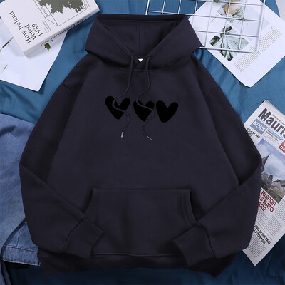 Γυναικείες φόρμες γυναικείας φόρμας κλασικής μόδας Harajuku με κουκούλα Fleece με κουκούλα Crew Neck Casual Hoodie