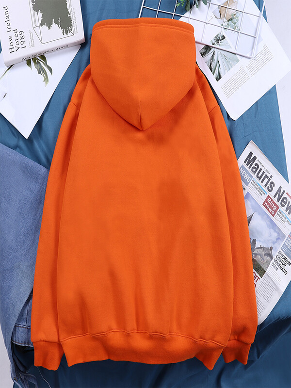 Dun Dun Αύξηση μισθού Αστείες γάτες με κουκούλες Γυναικείες φθινοπωρινές κουκούλες υπερμεγέθους Φούτερ Απλή Fleece Φούτερ Street S-Xxl Hoody