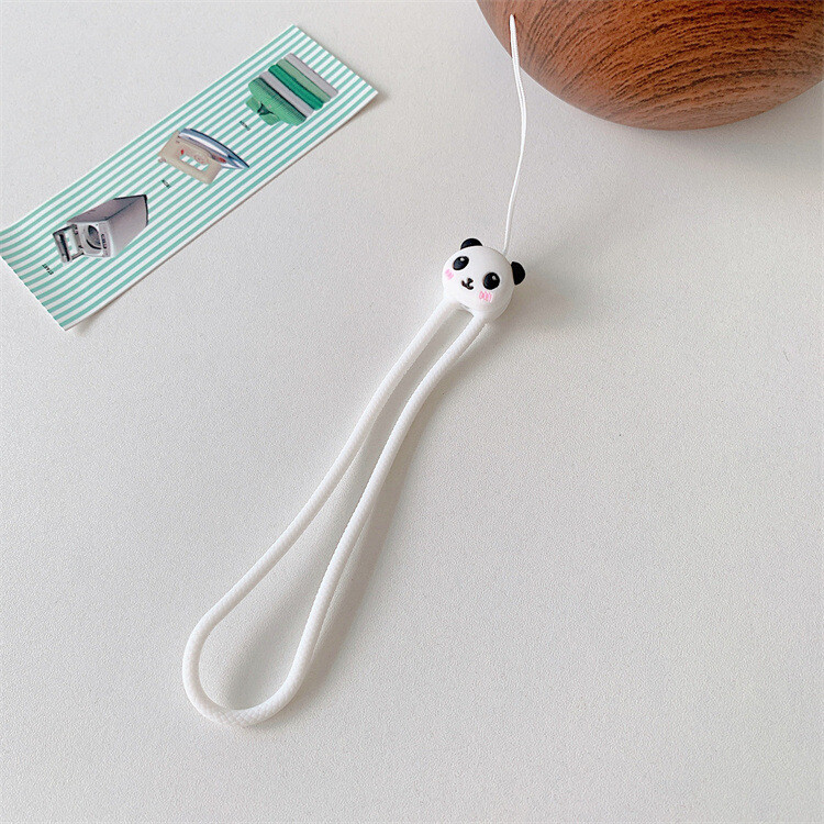 Uus multikas karu ja jänese mobiiltelefoni rihm kukkumisvastane silikoonist randmenöör U ketas võtmehoidja randmepael