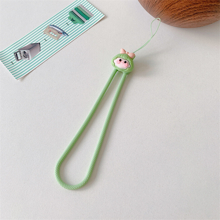 Uus multikas karu ja jänese mobiiltelefoni rihm kukkumisvastane silikoonist randmenöör U ketas võtmehoidja randmepael