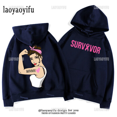 Breast Cancer Awareness Motivational Fighter Graphic pullover BREAST CANCER AWARENESS Pink Ribbon Tree Woman Hoodies