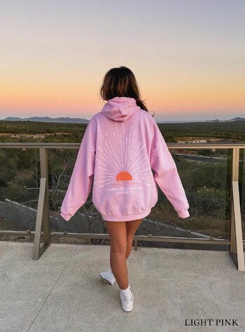 Sunset Beach Harajuku Hoodies Oversized Beachy Coconut Girl Surf Streetwear Ежедневни удобни поларени суичъри с дълги ръкави