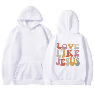 LOVE LIKE JESUS europske i američke muške i ženske majice s kapuljačom i majice od flisa jesen i zima nove majice