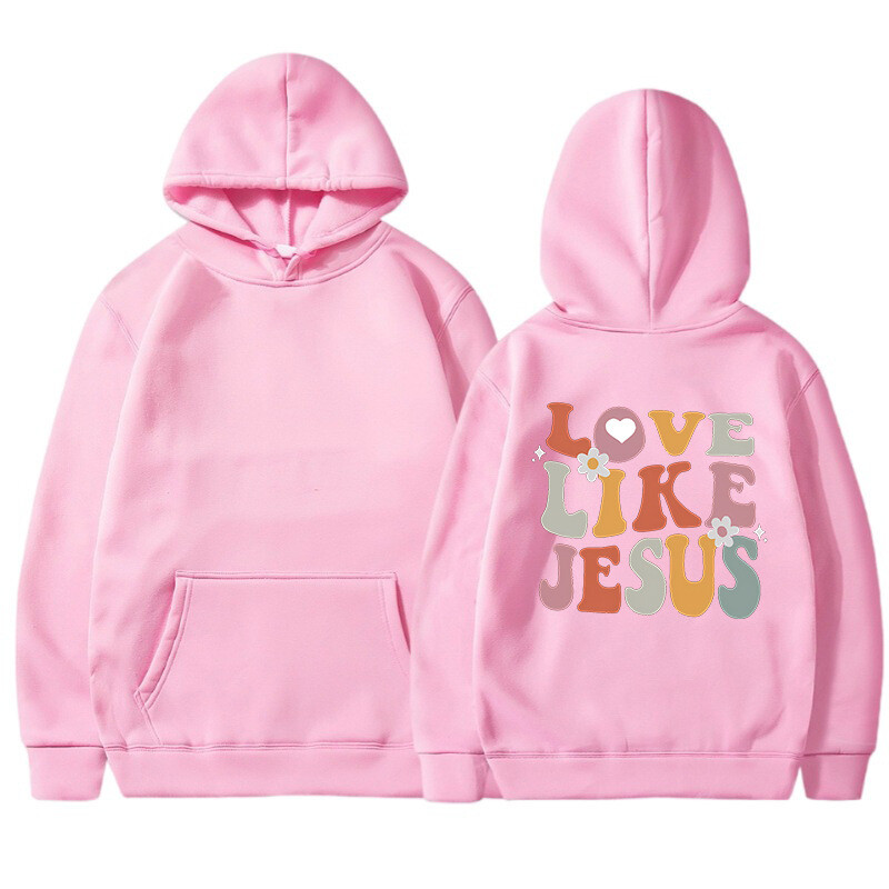 LOVE LIKE JESUS europske i američke muške i ženske majice s kapuljačom i majice od flisa jesen i zima nove majice