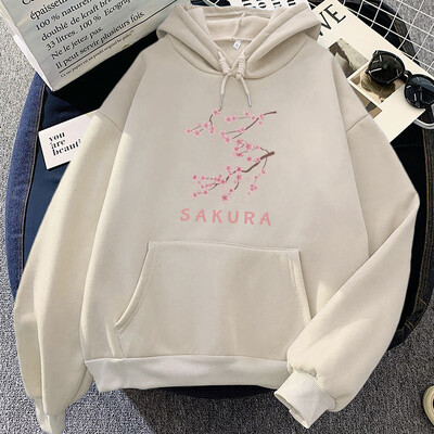 Hanorace japoneze cu imprimare Blossom Sakura, ocazional, cu mânecă lungă, pentru femei/bărbați, hanorace cu imprimare grafică din desene animate, Pulovere Streetwear