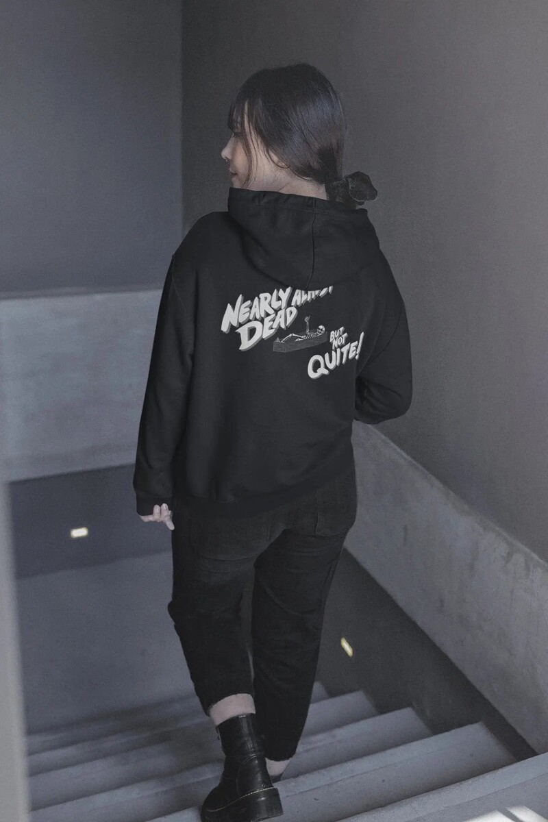 Έγχρωμες σχεδόν νεκρές κουκούλες Γυναικείες μπλούζες με κουκούλα Πουλόβερ Μόδα γραφικά από καθαρό βαμβάκι Streetwear φόρεμα με κουκούλα