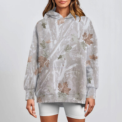 2024 Hanorac de damă, de culoare solidă, cu mâneci lungi, cu gât rotund, la modă, ocazional, confortabil, lejer, pentru femei