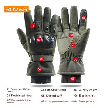 Winter Warm Gloves Thermal Tactical Men Gloves Hunting Protective Gloves Full Finger Στρατιωτική οθόνη αφής μάχης για υπαίθριο σκι