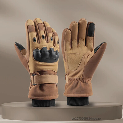 Zimné teplé rukavice Termo taktické pánske rukavice Poľovnícke ochranné rukavice Celoprstové vojenské bojové dotykové obrazovky Vonkajšie lyžovanie