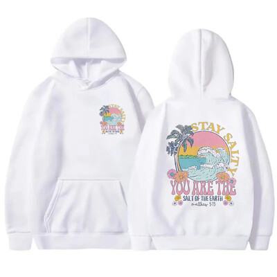 Hanorac de damă cu imprimeu cu cocos din ocean, design de modă, lejer, versatil, îmbrăcăminte pentru femei, hanorac din lână toamnă/iarnă