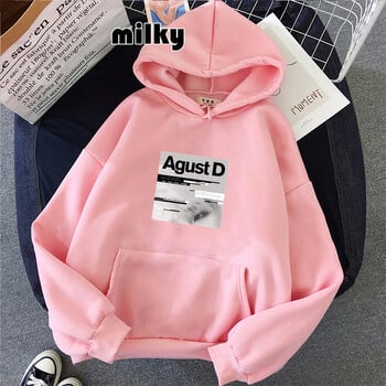 2021 Aesthetic Agust D Women Hoodie Female Long Sleeve Autumn Hoodie Women korean kpop Tops y2k aesthetic harajuku Hoodie