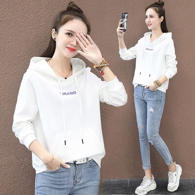 Γυναικείες μακρυμάνικες κουκούλες εκτύπωσης Simplicity, Γυναικεία ρούχα, Casual, μπλουζάκια με όλα τα ταιριαστά, Office Lady, Φθινοπωρινή μόδα