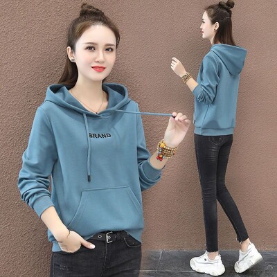 Γυναικείες μακρυμάνικες κουκούλες εκτύπωσης Simplicity, Γυναικεία ρούχα, Casual, μπλουζάκια με όλα τα ταιριαστά, Office Lady, Φθινοπωρινή μόδα