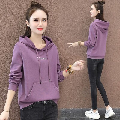 Γυναικείες μακρυμάνικες κουκούλες εκτύπωσης Simplicity, Γυναικεία ρούχα, Casual, μπλουζάκια με όλα τα ταιριαστά, Office Lady, Φθινοπωρινή μόδα