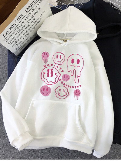 Hirsionsan Funny Graphic Print Hoodies Γυναικεία μαλακά φαρδιά αθλητικά ρούχα Γυναικεία φούτερ Ζεστό Fleece Γυναικεία Ρούχα Πολυεστέρας Y2k