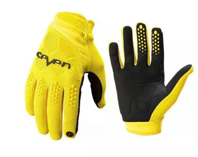 Επτά χρώματα γάντια ιππασίας εξωτερικού χώρου λαστιχένια μοτοσικλέτα cross-country αντιολισθητικά μακριά δάχτυλα