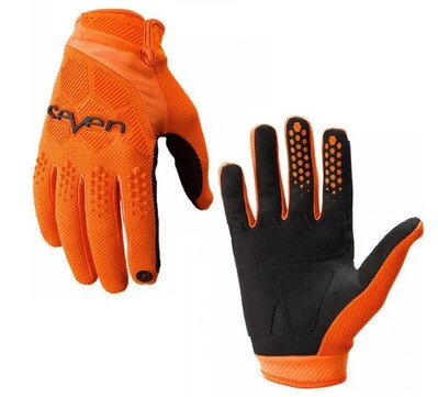 Επτά χρώματα γάντια ιππασίας εξωτερικού χώρου λαστιχένια μοτοσικλέτα cross-country αντιολισθητικά μακριά δάχτυλα