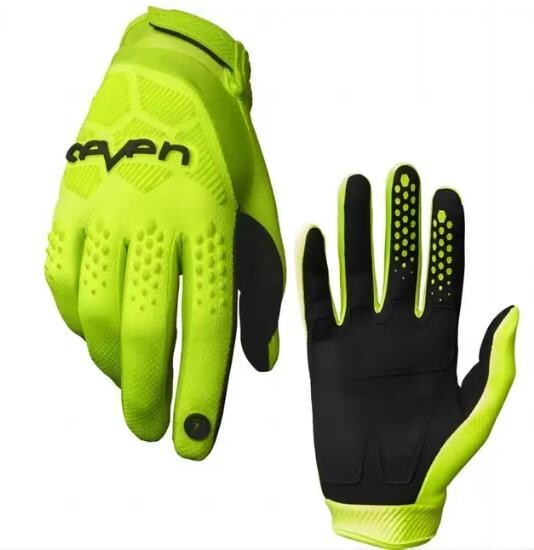 Επτά χρώματα γάντια ιππασίας εξωτερικού χώρου λαστιχένια μοτοσικλέτα cross-country αντιολισθητικά μακριά δάχτυλα