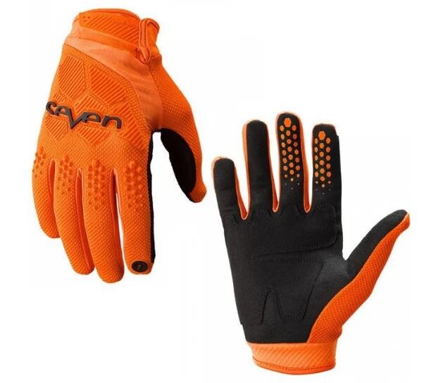 Επτά χρώματα γάντια ιππασίας εξωτερικού χώρου λαστιχένια μοτοσικλέτα cross-country αντιολισθητικά μακριά δάχτυλα