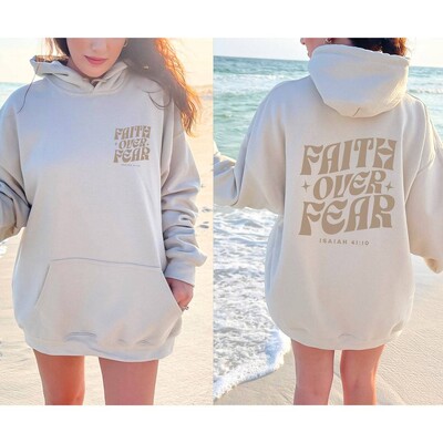 ΠΙΣΤΗ ΠΑΝΩ ΤΟΥ ΦΟΒΟΥ Μοντέρνο εμπριμέ, παχύρρευστο, ευέλικτο μακρυμάνικο φαρδύ φούτερ με κουκούλα για γυναίκες