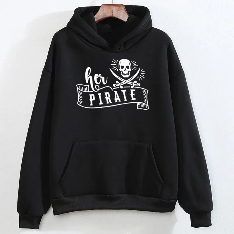 Mehed Naised Sobivad paarid Tema PIRAAT Tema MERNEITSI Graafilised Paarid Dressid Pikad varrukad Sobivad rõivad paaridele Pusad