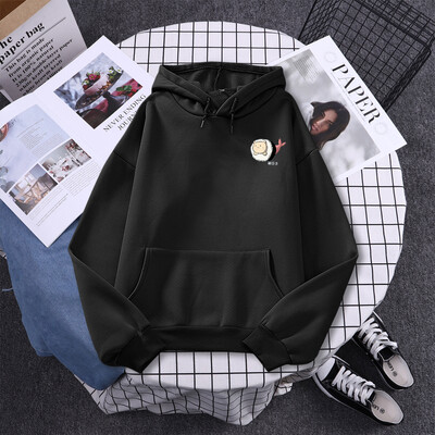 Σούσι Cat`s Day Harajuku με εμπριμέ κουκούλα Γυναικεία Μόδα Φαρδιά Ρούχα Φούτερ φλις φθινοπώρου Casual Γυναικεία ρούχα με λαιμόκοψη