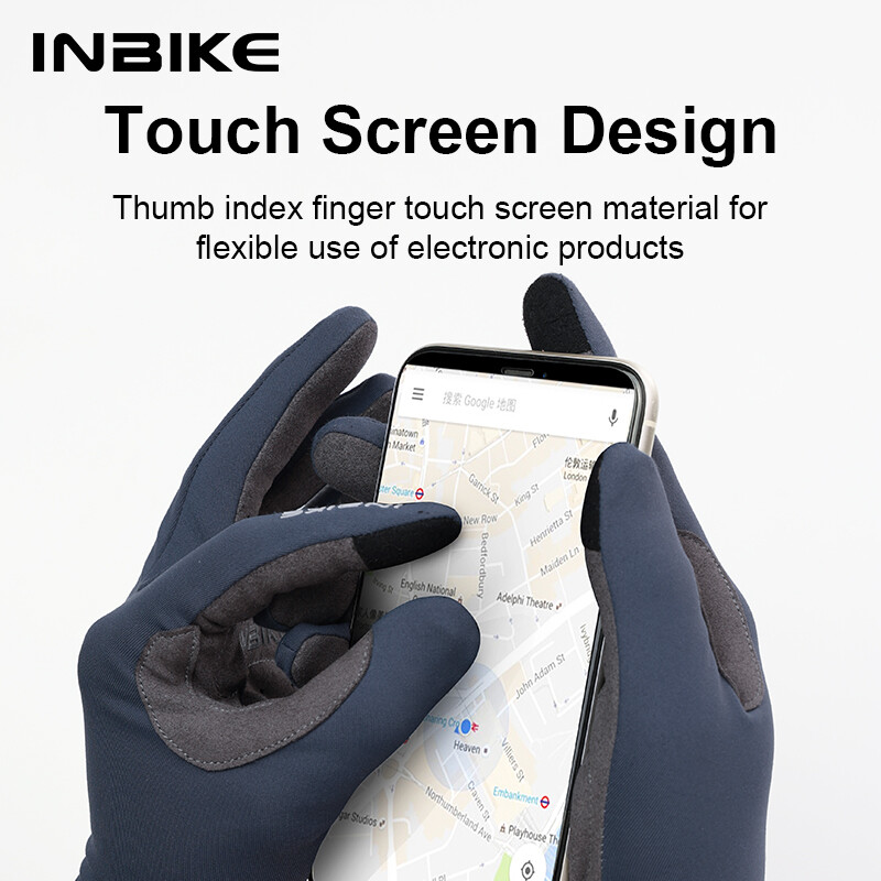 INBIKE Φθινοπωρινά χειμερινά θερμικά γάντια ποδηλάτου Οθόνη αφής Ανδρικά Γυναικεία MTB Road BikeGloves Γάντια αθλητικής γυμναστικής ποδηλασίας