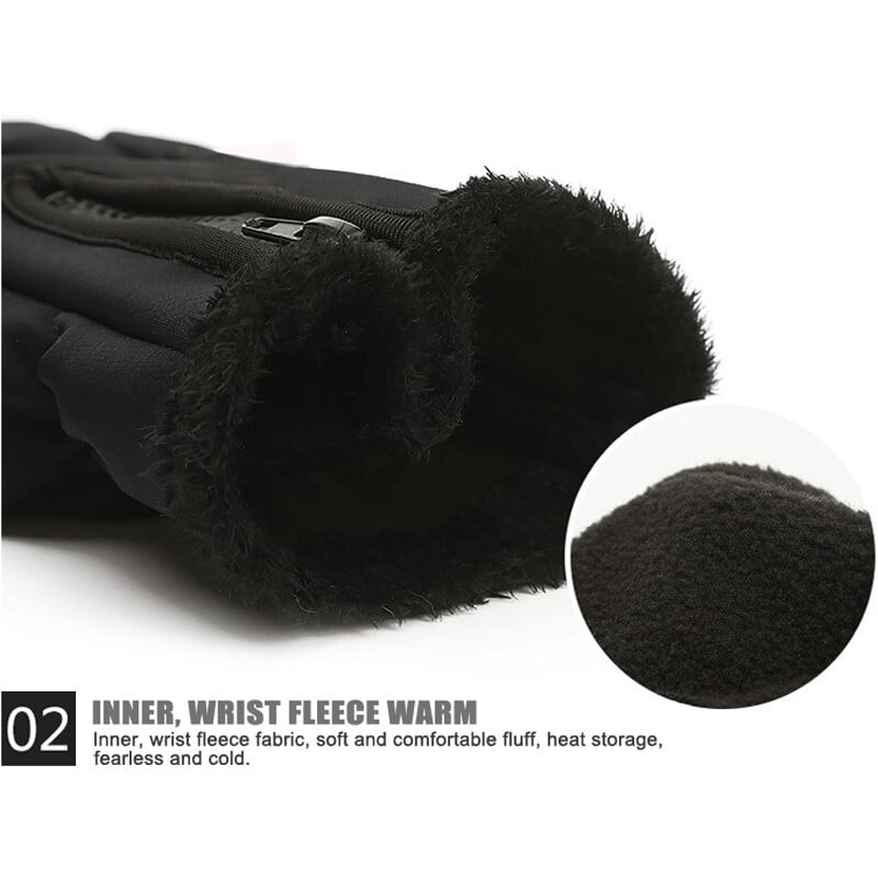 X-Tiger Zimske biciklističke rukavice za bicikle Vjetrootporne, termalne tople rukavice od flisa Muškarci Žene Motociklističke rukavice za skijanje na snijegu Sportske biciklističke rukavice