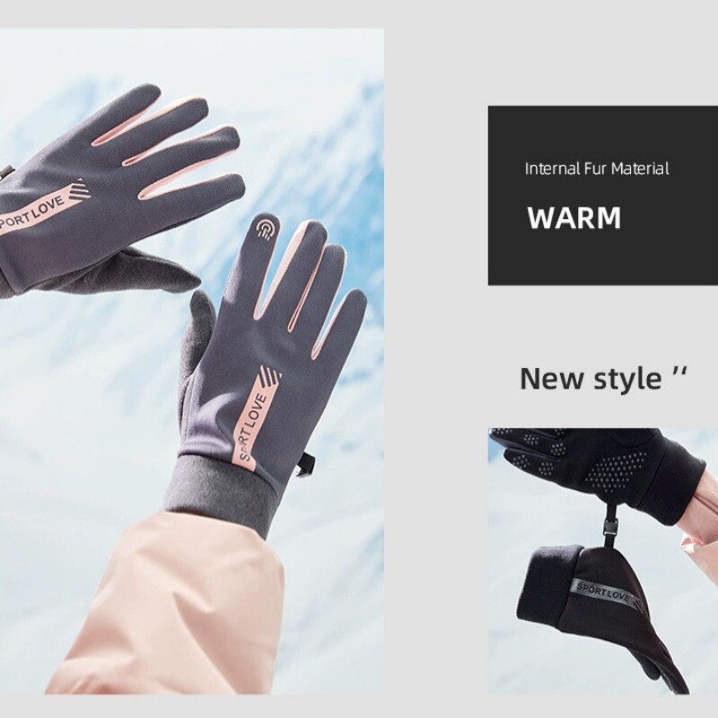 Talvekindad Meestele Naised Jalgrattasõiduks Libisemiskindlad termofliisist külmakindlad tuulekindlad veekindlad soojad väljas jooksmise suusakindad