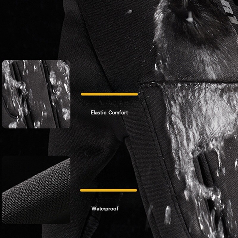 Žieminės vandeniui atsparios vyriškos pirštinės nuo vėjo Sportinė žvejyba Jutiklinis ekranas Vairavimas Motociklas Slidės Neslidžios Šiltos Dviračių Moteriškos Pirštinės