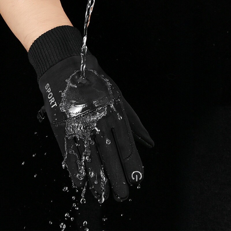 Žieminės vandeniui atsparios vyriškos pirštinės nuo vėjo Sportinė žvejyba Jutiklinis ekranas Vairavimas Motociklas Slidės Neslidžios Šiltos Dviračių Moteriškos Pirštinės