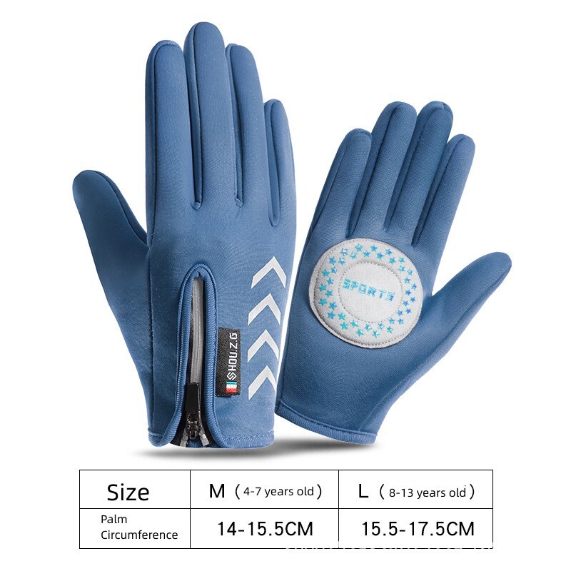 Ζεστά γάντια σκι Snowboard αγόρια κορίτσια αντιανεμικά υπαίθρια παιδιά χειμερινή ιππασία ποδήλατο ποδήλατο αθλητικά τρέξιμο Snow Full Finger Gloves
