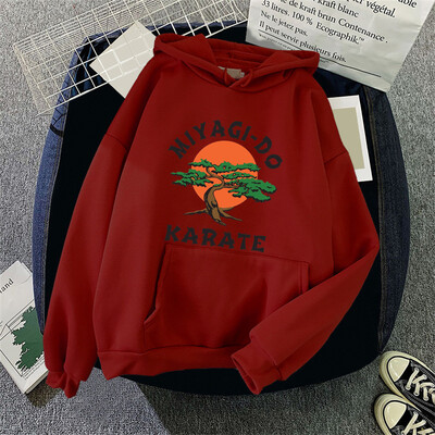 Σέξι γυναίκες εμπνευσμένες από Miyagi Do Karate Φούτερ με κουκούλα casual fleece Γυναικεία γυναικεία κουκούλα χιπ χοπ πουλόβερ Streetwear Unisex