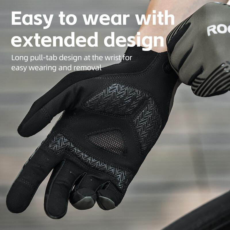 ROCKBROS Summer Cycling Gloves Breathable MTB Road Bike Αντιολισθητικά Γάντια Οθόνη αφής Spring Full Finger μοτοσικλέτας γάντια ιππασίας
