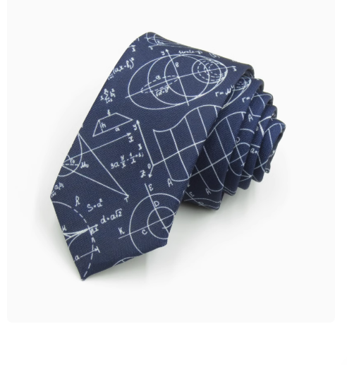 Dzeltena kaklasaite vīriešiem 8 CM melna matemātiskas fizikas raksta kaklasaite vīriešiem siltā krāsā