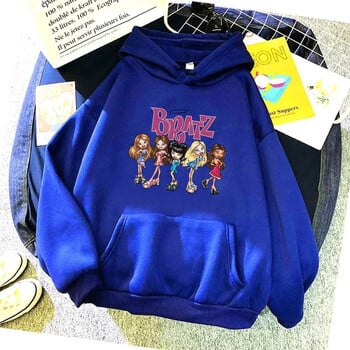 Bratz Letter Printed Plus Size Γυναικείο φούτερ με κουκούλα Γυναικεία φούτερ με κουκούλα Hip Hop Μακρυμάνικα Streetwear Unisex Αντρικά μπλουζάκια