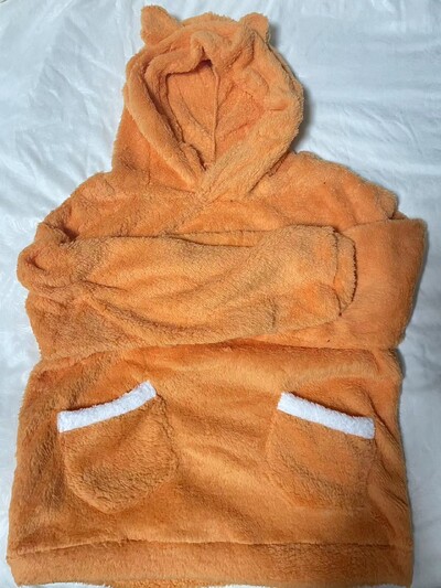 Hanorac pentru femei, toamnă, iarnă, pentru femei, cu mânecă lungă, cu glugă cu ureche de iepure, hanorac drăguț de pluș, cald, ocazional.