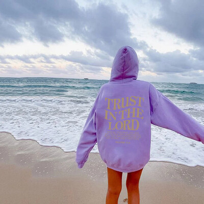 Love Like Jesus Letter Print Christian Hoodie за жени Ежедневни удобни топли горнища Oversize суичър Тенденция Дамски дрехи