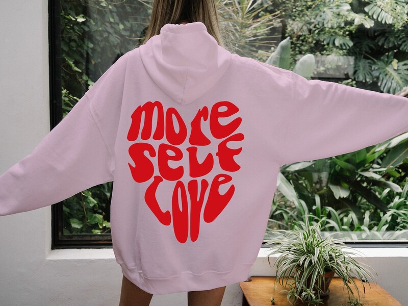 Περισσότερα Self Love Hoodie Pinterest Hoodie Tumblr Φούτερ Positive Φούτερ Αισθητική κουκούλα Cozy Sweat