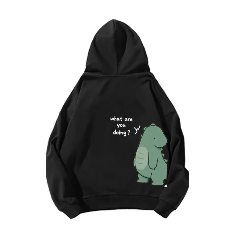 Jaunas blūzes Unisex Pavasaris Rudens Vīriešu un sieviešu Hoodie Džemperi Apģērbi Smieklīgi Dinozauru Hoodie Apdrukāti Hoodie Garām piedurknēm