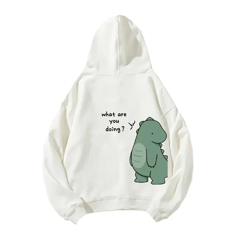 Jaunas blūzes Unisex Pavasaris Rudens Vīriešu un sieviešu Hoodie Džemperi Apģērbi Smieklīgi Dinozauru Hoodie Apdrukāti Hoodie Garām piedurknēm